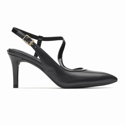 Salto Alto Rockport Total Motion Slingback Pump Mulher Pretas PT-34960